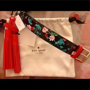 KATE SPADE FLORAL HANDBAG STRAP